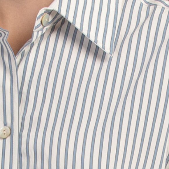 VINCE Furrow Striped Button Down Shirt - Picture 3 of 3